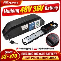 Hailong Downtube E-Bike Lithium-Akku 36V 48V 30Ah 21700 Zellen Original für Elektrofahrrad-Motor mit Ladegerät EU-Lagerbestand Polen Lager 3-7 Tage Lieferzeit
