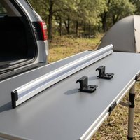 RV Detachable Table Mount Space-Saving Campervan Side Table Hanging Rail Vehicle Interior Fitting Versatile Application for Boat