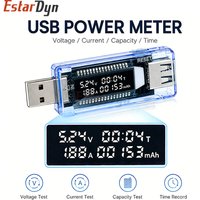 Estardyn USB Power Meter Tester Digital Voltmeter Ammeter Capacity Timer for Charger Power Bank