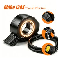 Ebike Thumb Throttle 130X Speed Control Finger Throttle 3 Pin Waterproof for Bafang Mid Drive Motor Conversion Kits 250W—1000W