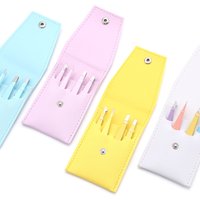 4Pcs Hochwertige Augenbraue Pinzette Bunte Haar Schönheit Feine Haare Puller Edelstahl Schräge Stirn Clips Entfernung Make-Up-Tools