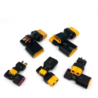 1PCS Adapter XT30 XT60 XT90 T Plug Deans EC5 EC3 Female to Male TRX Connectors Plug RC Lipo Battery Control Parts DIY