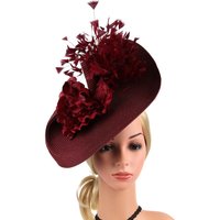 Clothing Accessory Vibrant Top Hat Style Headband with Exquisite Flower Feather Decor Fancy Cosplay Hair Accessory