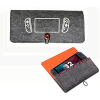 Ultra Slim Felt Pouch Carrying Case for Switch / Switch 2 Storage Bag Protective Cover Game Card Charging Bag for Switch 2