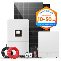 Hybrid Solar System 10KW 15KW 20KW 25KW 30KW Complete Home Kit Single Phase Energy Storage LiFePO4 Battery Solar Panel Off-Grid