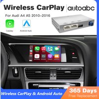 Bezprzewodowy CarPlay Android Auto dla Audi A4 A5 Q5 S5 B8 2008-2016 z 3G MMI, model z funkcją Mirror Link AirPlay, odtwarzanie multimedialne z przodu/od tyłu