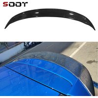 For Suzuki Swift Sports ZC33S Carbon Fiber Car Rear Trunk Spoiler Tail fins Lip Wing Lip Extension spoiler Auto Parts
