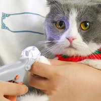 2026 Pet Nail Clipper Scissors LED Light Pet Dog Cat Nail Toe Claw Scissors Nail Trimmer Animal Pet Supplies