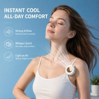 Outdoor Personal Mini Fan Bladeless Clip On Structure Silent Operation 3 Speed Portable Cooler For Travel Camping Wear