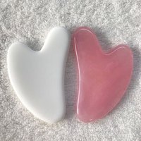 Resin Heart-Shaped Scrapping Piece Massage Back Neck Waist Scrapping Piece Beauty Salon Whole Body Scrapping Spa Tools