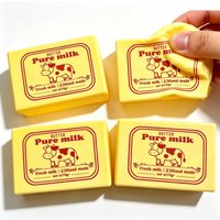 Simulated Butter Block Squeeze Toy Slow Rising Soft Stress Relief Desktop Fidget Ornament Anxiety Relief Holiday Gift Supplies