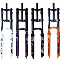 AliExpress NONE Mountain Bike DH Dual Shoulder Air Suspension Fork 26/27.5/29 Inch 34mm XC/AM/Dirt Jump Upper Damping Adjustment No Lockout
