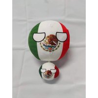 9cm/20cm Cartoon Mexico Polandball Plush Doll Countryball Short Stuffed Mini Doll Pendant Toy Gift