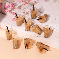 10/20/50pcs 3D Bubble Milk Tea Charms Pendants for Jewelry Making DIY Handmade Bracelet Earrings Accessories