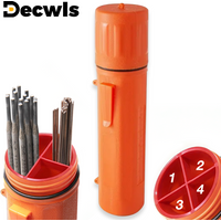 Welding Electrode Storage Box, Moisture-Proof ABS, Can Hold 35cm Welding Electrodes, With Built-In Removable Dividers, Portable