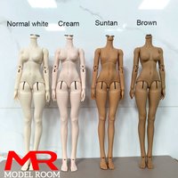 28cm Female BJD DOLL Body 1/6 Scale Flexible Joint Replacement Body Big Small Beast Action Figure Fit GSC Azone Head Sculpts