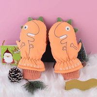 AliExpress NONE Baby Girls Snow Snowboard Thicken Warm Waterproof Children Skiing Gloves Outdoor Sports Mittens Ski Kids Cycling Gloves