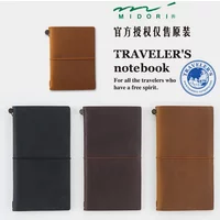 MIDORI travelers traveler's leather journal notebook Diary regular passport version journaling inserts inner page Sticker