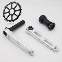 AliExpress NONE EVOSID Road Bike Hollow Crankset High-strength Lightweight Aluminum Alloy Material 3-pin Straight Mount Connector