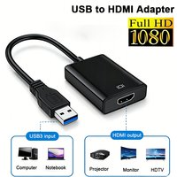 1080P USB 3.0 to HDMI Converter USB To HDMI-Compatible Converter Multi Display Graphic Adapter Cable for Desktop Laptop PC