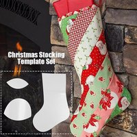 Plastic Template Set For Xmas Stocking Sewing Multipurpose Plastic Sewing Tool For Sewing