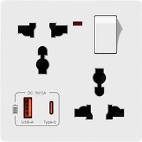 High Quality Multi-Socket 6Pin Socket USB Socket switched socket for Home And Office Use