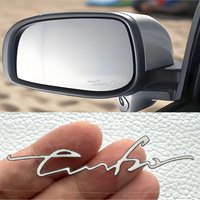 AliExpress NONE 4PCS/SET White Carbon Script Vinyl Car Sticker Self-Adhesive Waterproof Removable for Vehicle Rearview Mirror Decor
