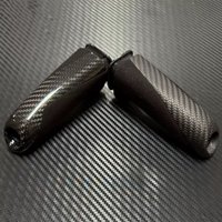 Handbrake Grips Cover Real Carbon Alcantara For BMW F22 E90 E92 E60 E39 F30 F31 F32 F34 F35 F10 F20 F80 F82 Interior Accessories