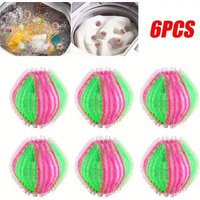 6pcs Pet Hair Remover Hair Catcher Reusable Clothes Filter Washing Machine Balls Clean Laundry Ball Washing Machine Accessory