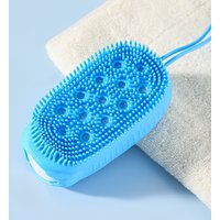 Silicone Bubble Bath Brush, Massage and Rub Back Tool, Back Anti dead Skin Bath Brush, Double sided Strong Rubbing Bath Towel