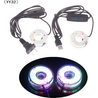 1Pcs DC Waterproof Round Lamp USB LED Illumination Colorful Light With Hole For Fish Tank Pool Aquarium Decor Lighting〔YY32〕