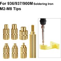 Heat Insert Embedded Nut Kit Tool Adaptor With Tip M2 M2.5 M3 M4 M5 M6 M8 For 936/937/900M Soldering Iron