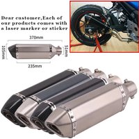 AliExpress NONE CH MOTOR slip on 38-51mm Universal Motorcycle Exhaust Escapes Para Motos 370mm Stainless Steel For ATV Street Bike