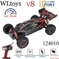 Newest Wltoys 124010 V8 1/12 2.4G Racing RC Cars 4WD 550 Motor 55Km/H High Speed Remote Control Car Off-road Drift Toys