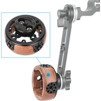 CAMVATE Camera ARRI Wooden Handgrip Round with M6 Female Thread Rosette Mount For Camera Cage Rig ARRI Accessories Extension Arm