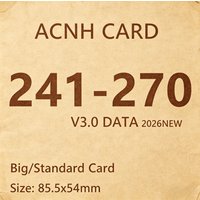 ACNH Card NFC Tactile Craft Cards 241-270 Matte Surface Treatment Travel Portable Entertainment Small Goods 85.5x54mm
