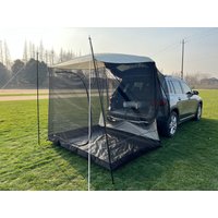 Multi-Person Outdoor Camping Car Rear Extension Tent Iron Rainproof Sunshade BBQ Family Shelter Accessory for Self-Driving Touri