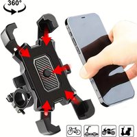 AliExpress Mrgabwte 360 Degrees Rotate Bicycle Phone Holder Bike Moto Motorcycle Cell Phone Bracket Non-slip Cycling Stand For iPhone Xiaomi Huawei