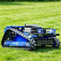 Customized New Professional Crawler RC Lawn Mower Wireless Control Slope Grass Cutting Machine