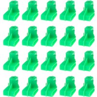 20Pcs Green Plastic Bumper Clips Wing Mounting Grommet Nuts Screws Fastener for Audi Ford Focus Opel Vauxhall 1404969 / 24449408