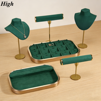 Luxury Metal Jewelry Display Tray, Necklace, Ring Display Tray, High Quality Velvet, Microfibre Jewelry Storage Tray