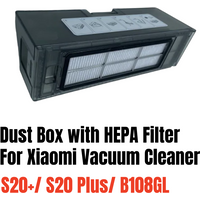 Original Dust Box with HEPA Filter for Xiaomi S20+/ S20 Plus/ B108GL Robot Vacuum Cleaner Accessories
