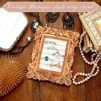 Vintage Photo Frame Jewelry Display Stand Jewelry Soft Bag Velvet Cloth Earrings Jewelry Display Shooting Props Figurines
