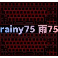 Rainy75 Keyboard Plates FR4 Brass Carbon Fiber PP POM ( Plate-mounted Stabilizer use )