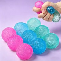1/3/6PCS 4CM Textured Stress Relief Ball Slow Rising Maltose Gel Soft Sensory Fidget Squeeze Toy for Girls Kids Anti-Stress