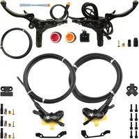 AliExpress nfox NFOX electric scooter tricycle brake with parking handle 4-piston heat dissipation hydraulic caliper three-way one drag two kit