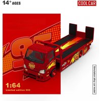 In-stock CoolCar 1:64 H300 Flatbed Transport Trailer Alloy Model Car