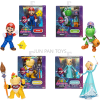 Original The Super Mario Galaxy Movie 5 Inch Action Figure Rosalina Yoshi Bowser Jr. Figure Accessories Collectible Kid Gift Toy