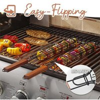 1pcs Portable Nonstick BBQ Grilling Basket For Outdoor Camping And Picnics Grill Tools