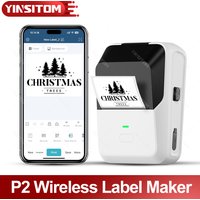 2inch Mini Self-adhesive Portable Thermal Label Printer for Business Home Office Wireless Inkless Logo Sticker Maker with PAPERs